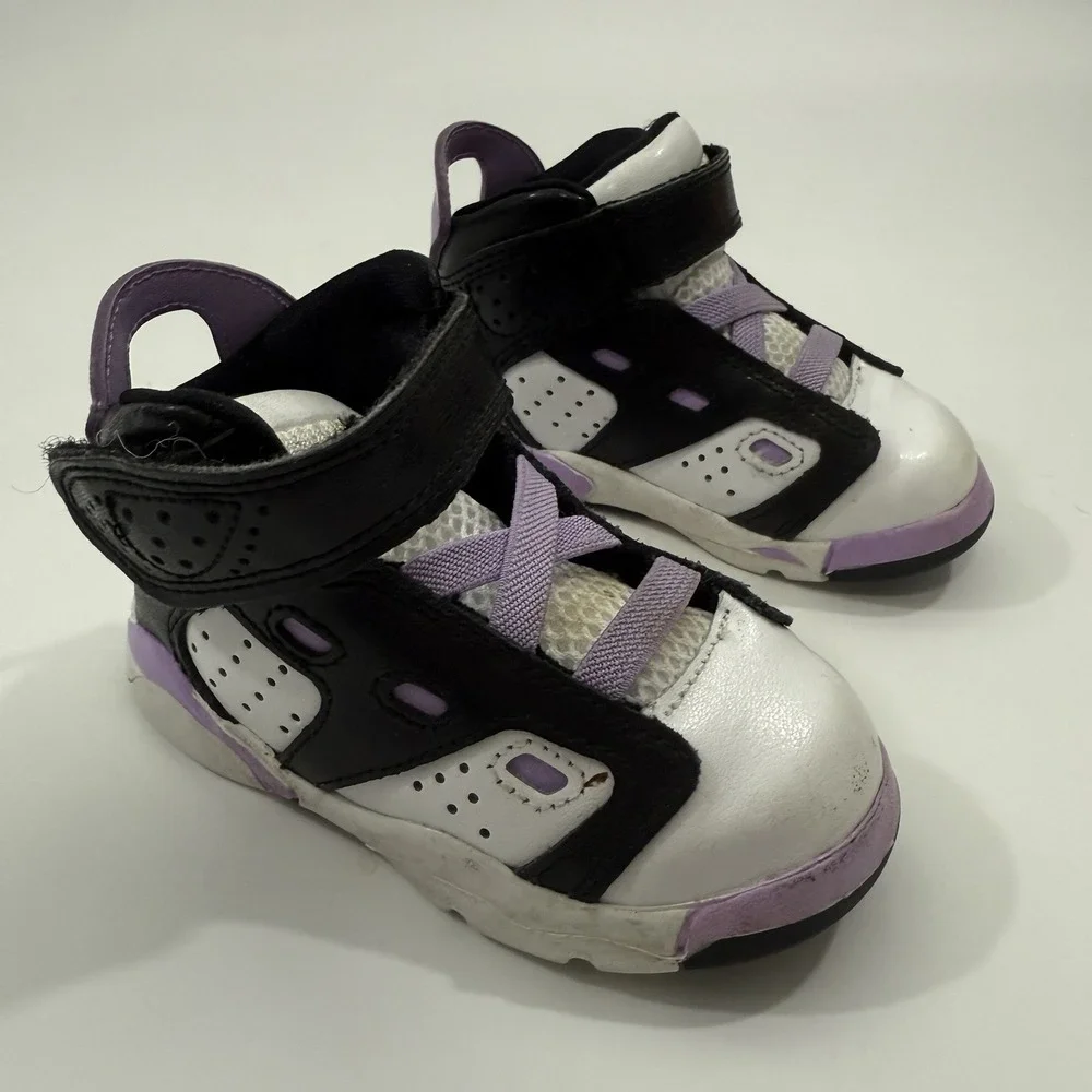 Nike Air Jordan TD Shoes Sneakers DM1158-015 Purple White Black Toddlers Size 6C
